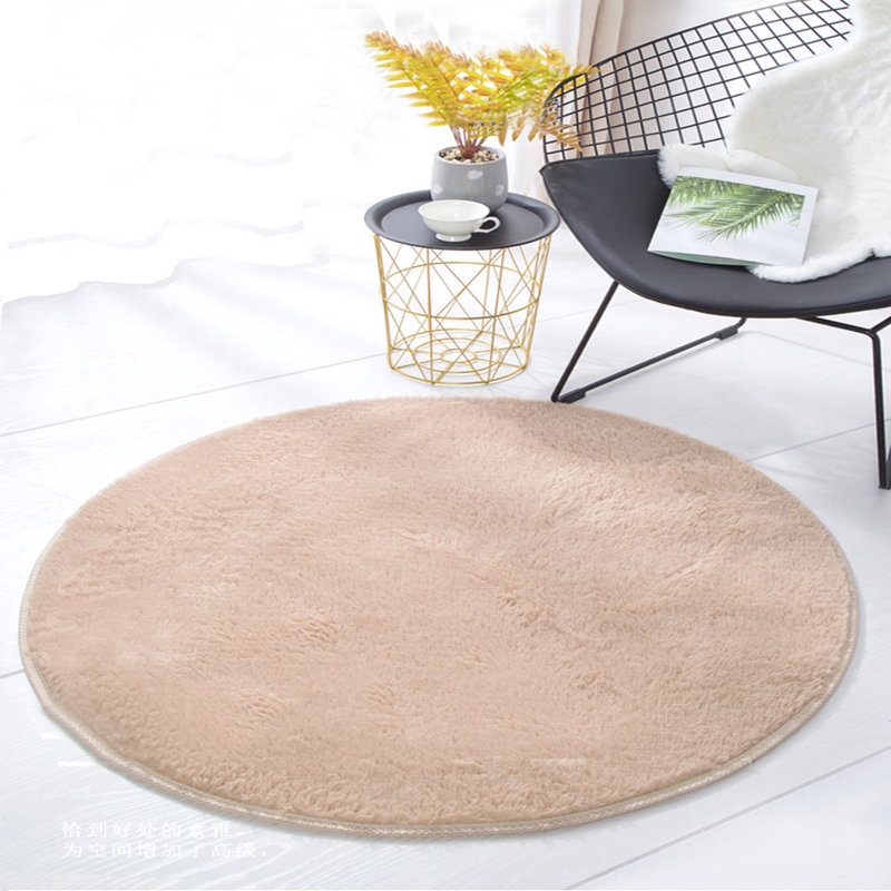 Everly Quinn Linford Lamb Velvet Round Bath Rug Wayfair